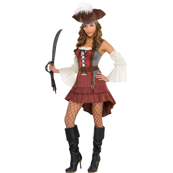 Costume Castaway Pirate Women's Size 14-16