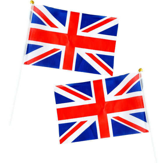 Patriotic British Waving Flags Pk 6
