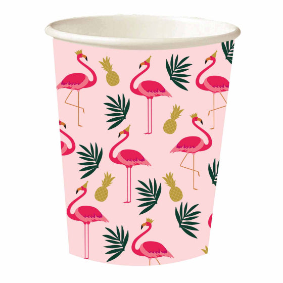 Flamingo 250ml Paper Cups Pk/8
