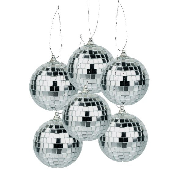 Disco Ball 3D Hanging Decorations Pk/6
