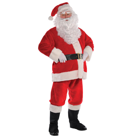Costume Plush Santa Suit Men's M/L