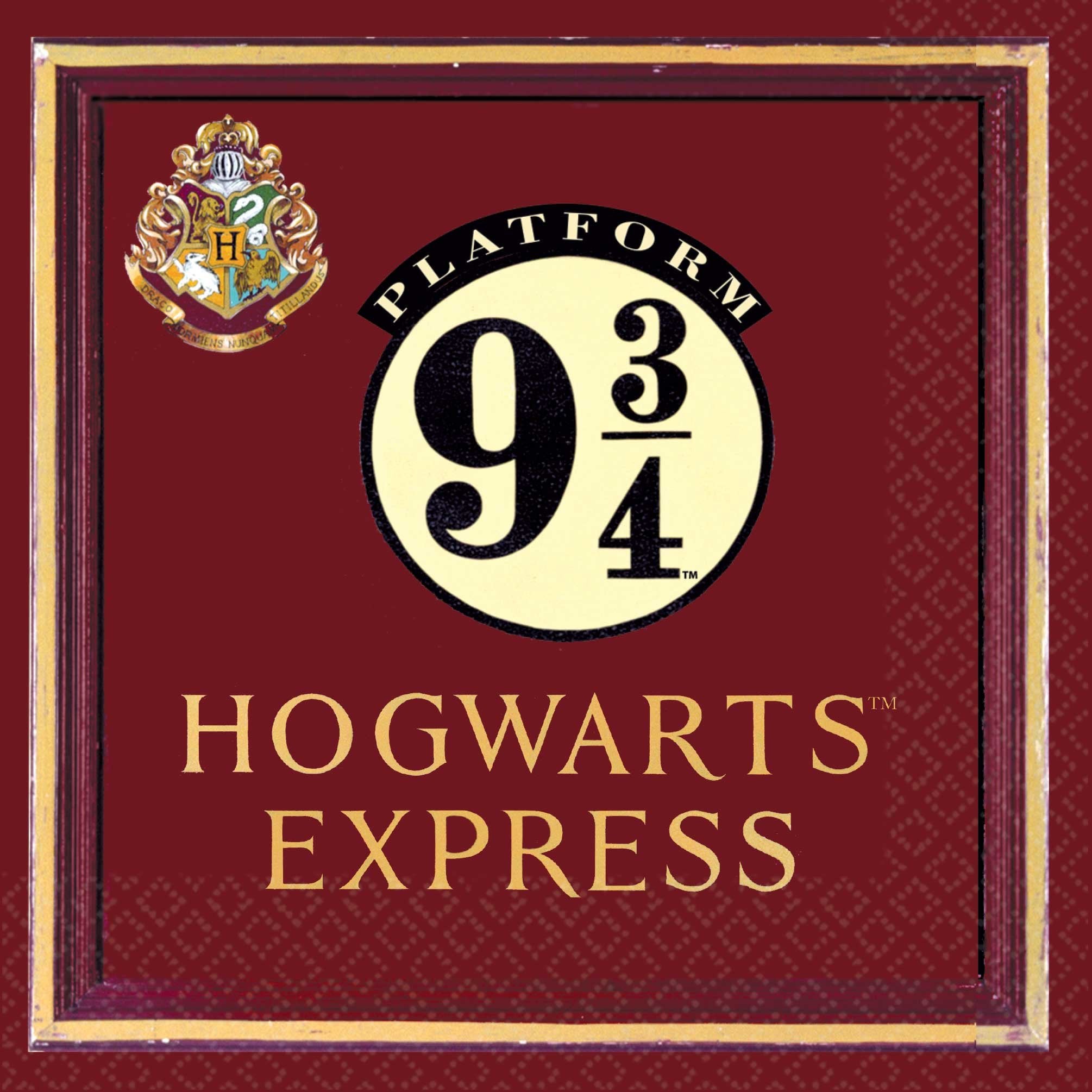 Harry Potter Hogwarts Express Lunch Napkins Pk/16