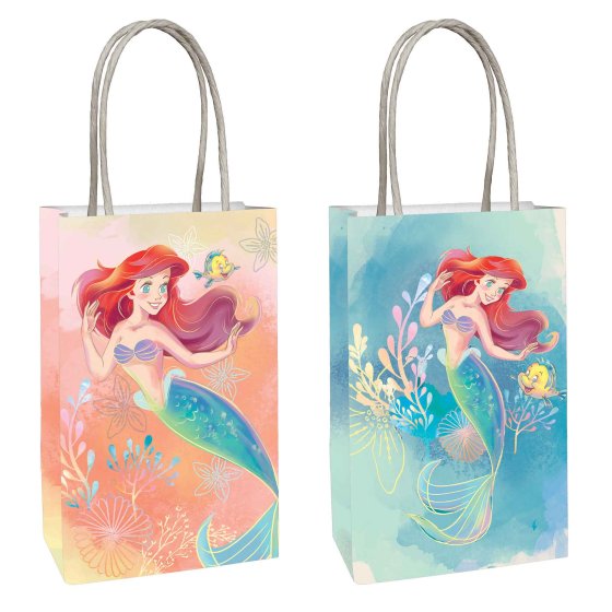 The Little Mermaid Paper Kraft Bags Pk/8