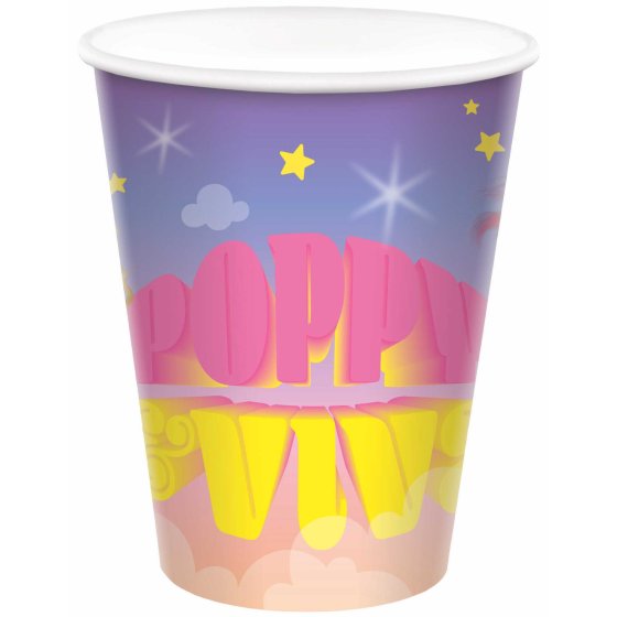 Trolls 3 Band Together 266ml Paper Cup Pk/8