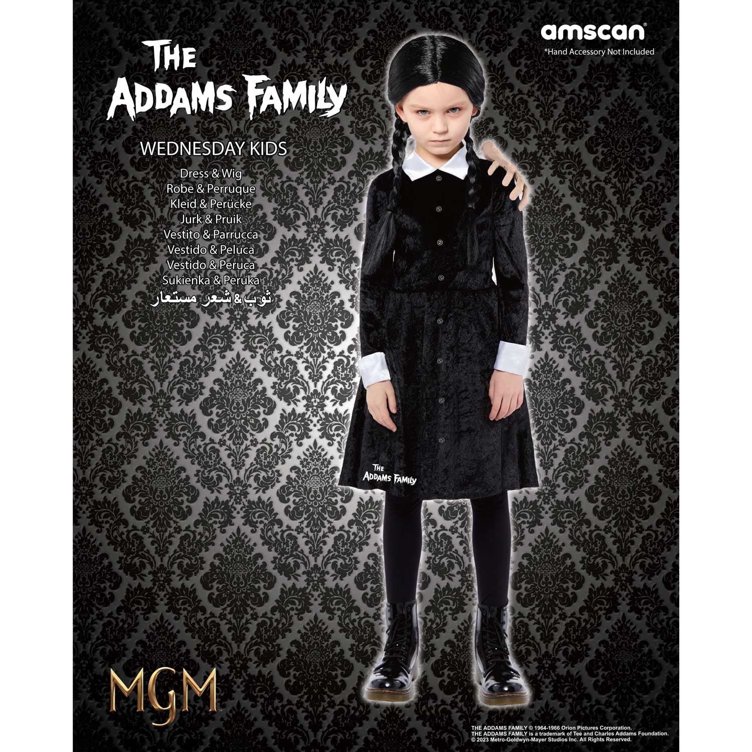 Costume The Addams Family Wednesday Girl