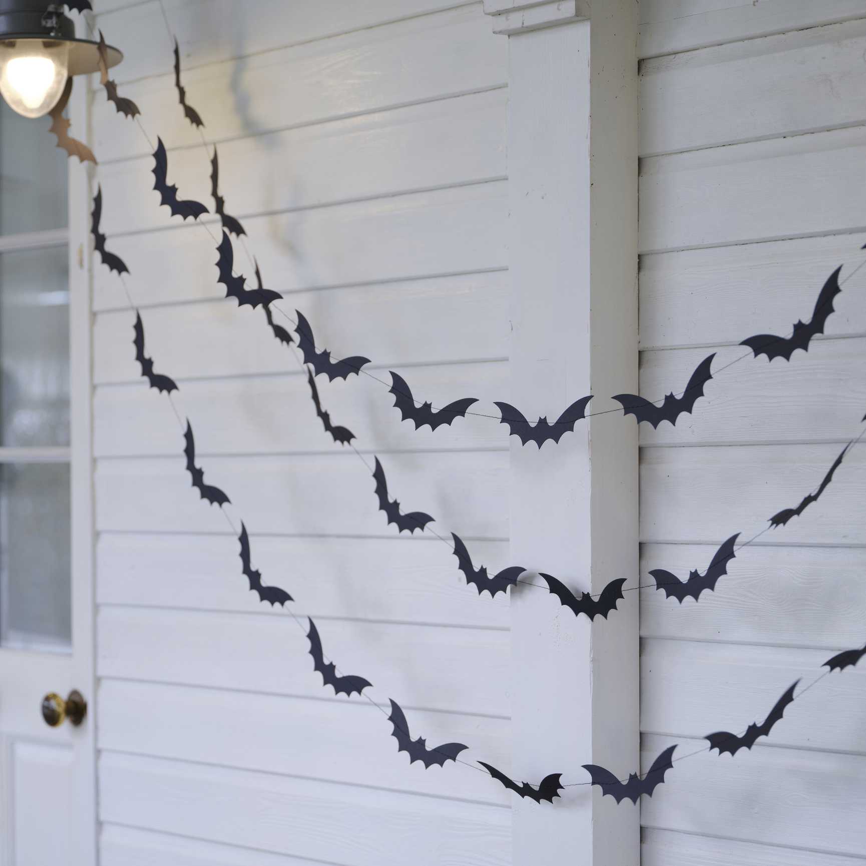 Fright Night Bat Halloween Garland