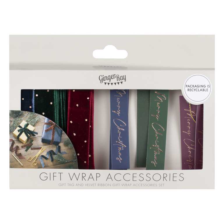 Velvet Luxe Gift Wrapping Accessory Set Ginger Ray
