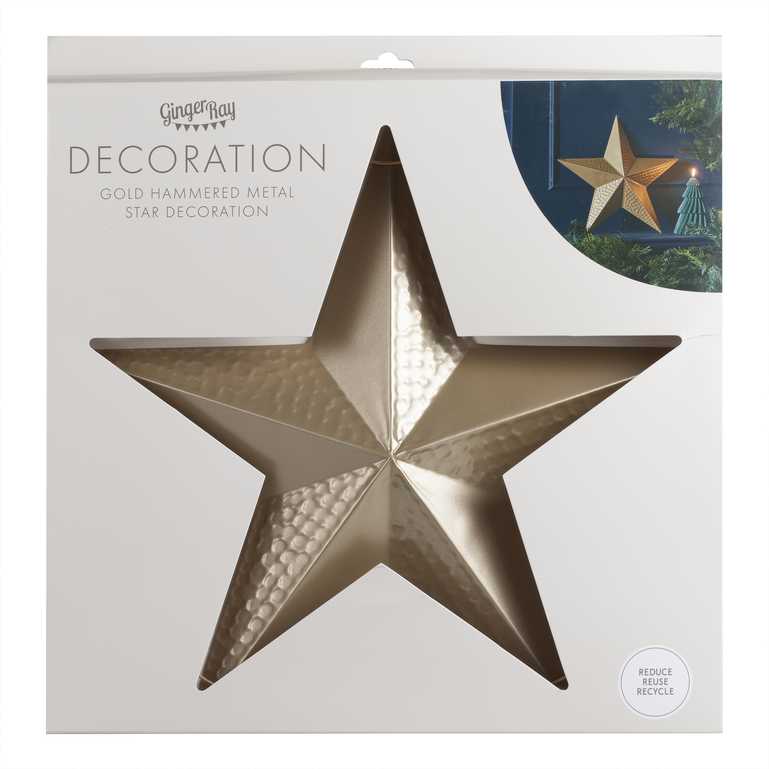 Metal Gold Star Decoration Ginger Ray