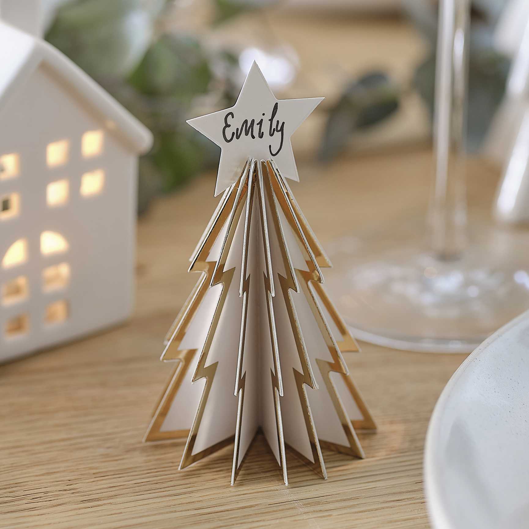 Christmas Tree Place Card Holder Pk/6 Ginger Ray