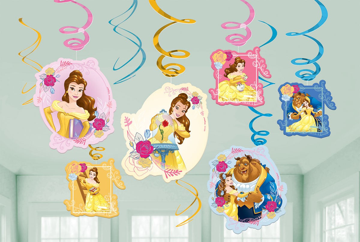Beauty and the Beast 23cm Square Plates Pk/8