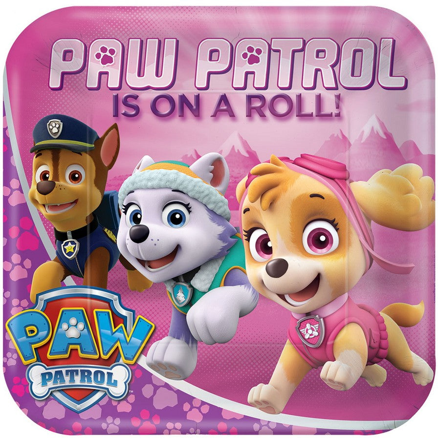 Paw Patrol Adventures 9"/ 23cm Round Plates Pk/8