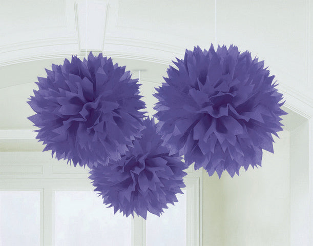 Fluffy Tissue Decorations - New Pink Pk/3