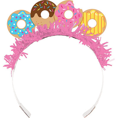 Purrfect Party Tiara's Cat Ears & Tissue Fringe Pk/8