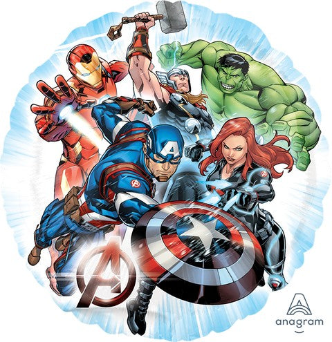 45cm Standard  Avengers Marvel Powers Unite Foil Balloon 