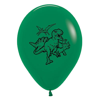 Sempertex 30cm Dinosaurs Fashion Eucalyptus Latex Balloons, 6PK