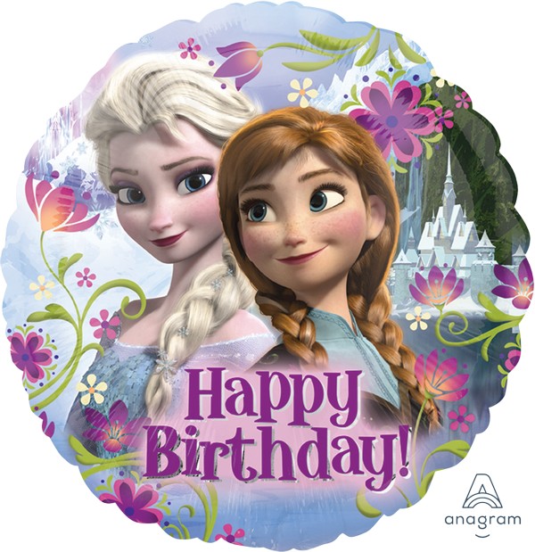 45cm Standard  Frozen Anna & Elsa Foil Balloon 