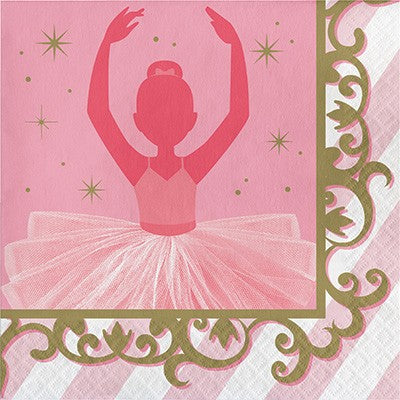 Twinkle Toes Lunch Napkins Happy Birthday Pk/16