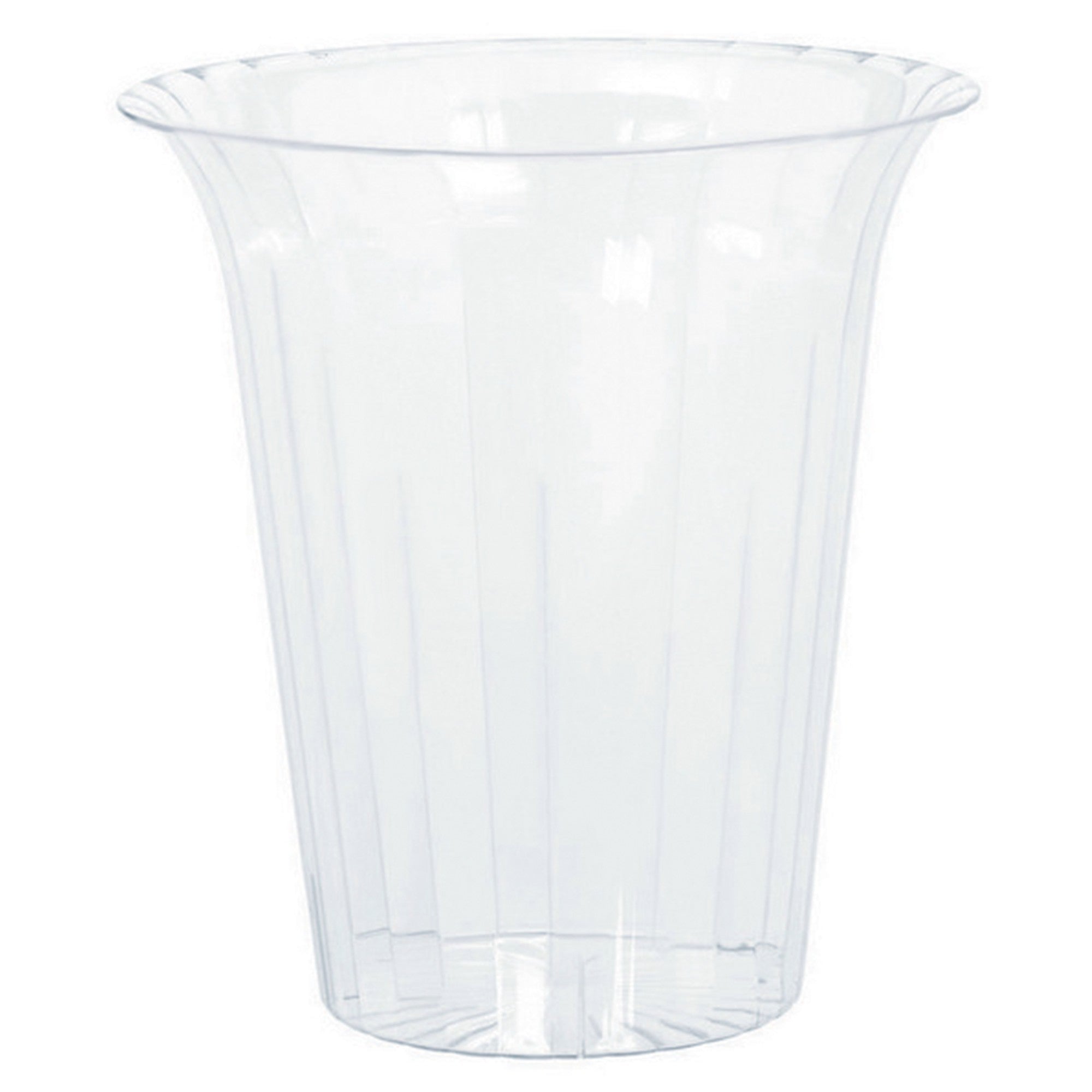 Flared Bowl Plastic Clear Small 18cm