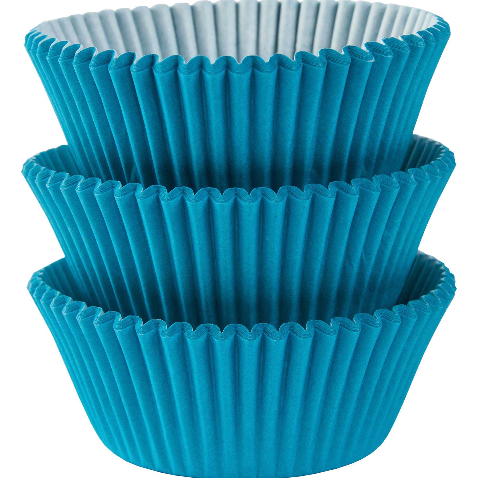 Mini Cupcake Cases Bright Royal Blue Pk/100