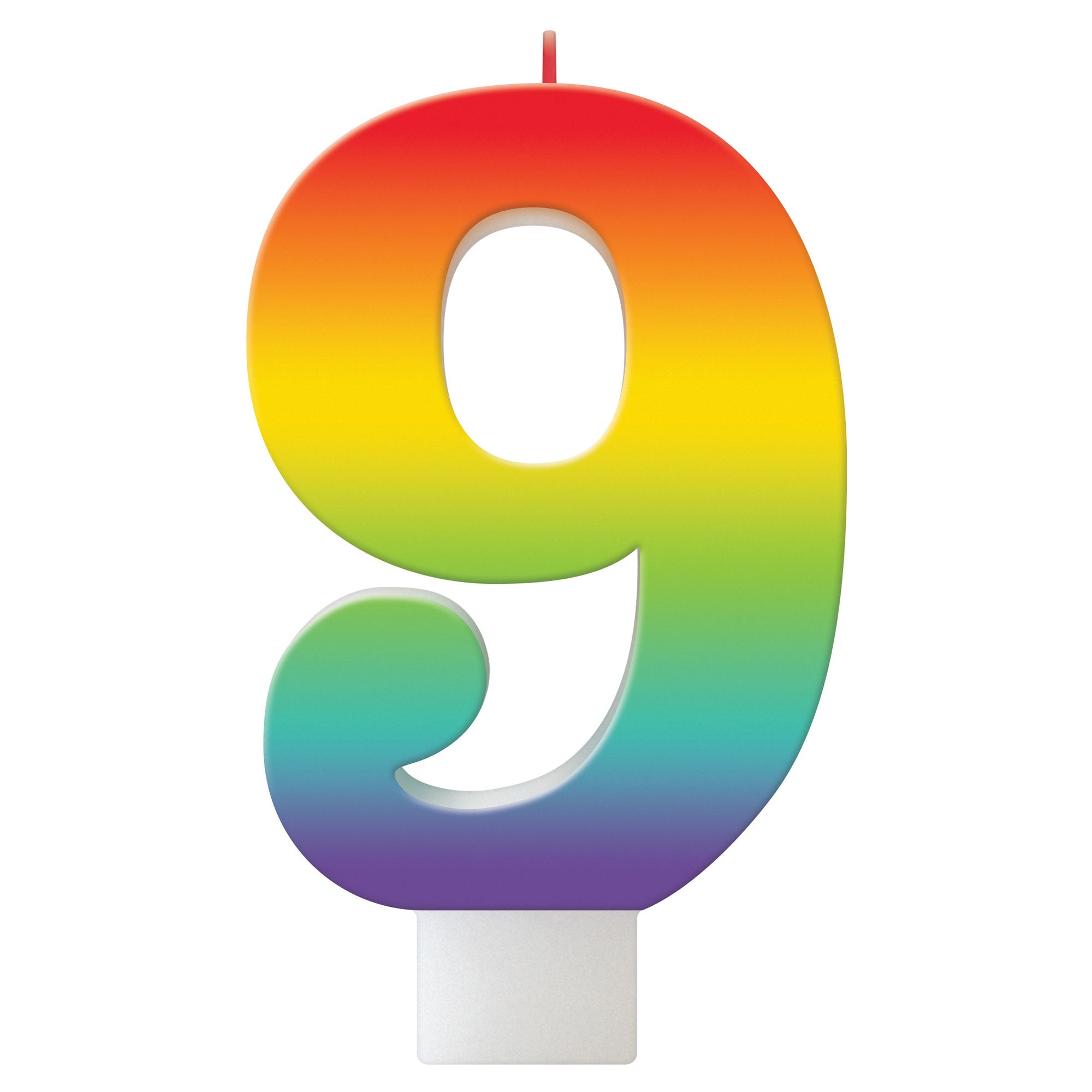 Birthday Celebration Rainbow Candle Number #8