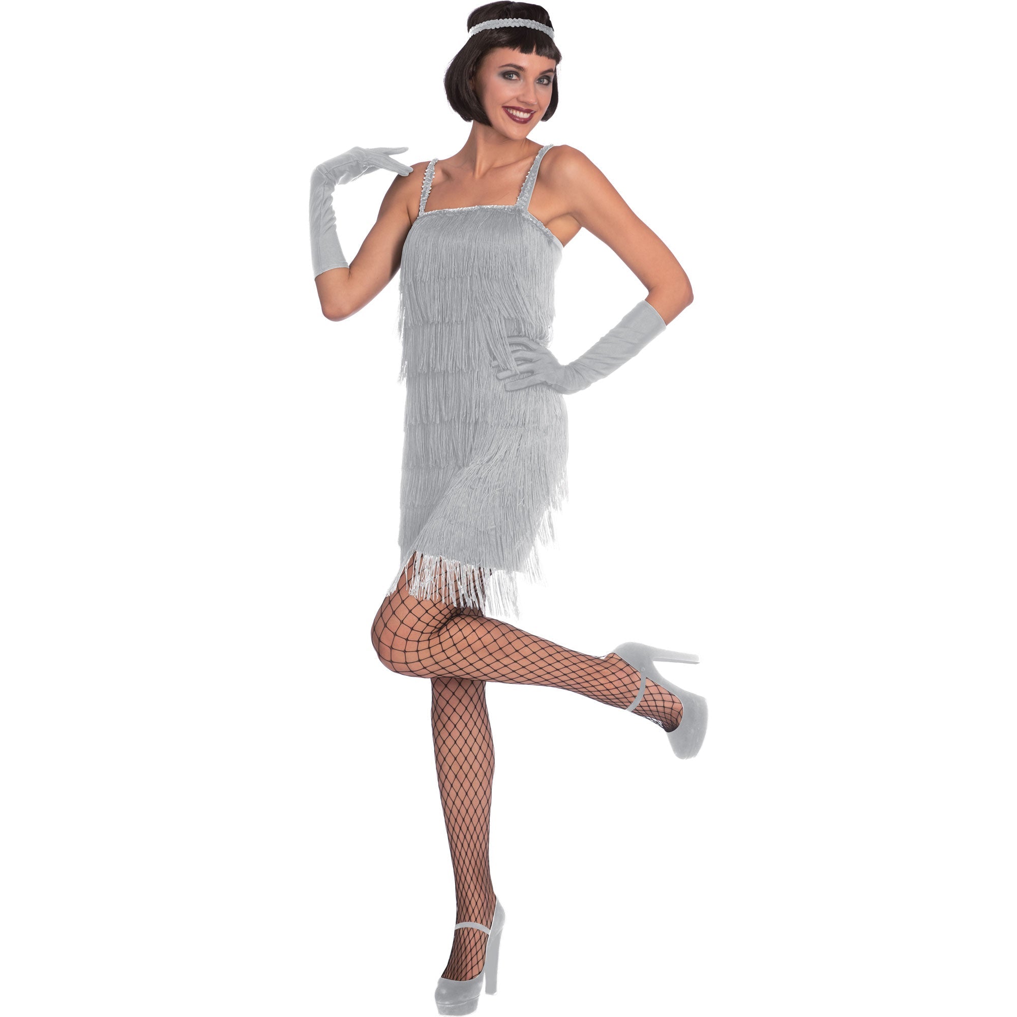 Costume Silver Flapper Women's Size 16-18
