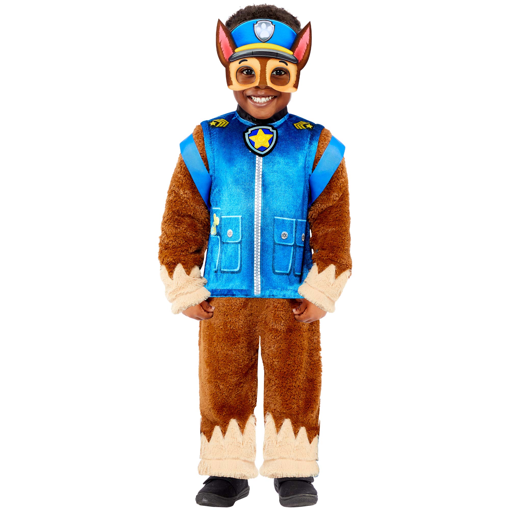 Costume Paw Patrol Chase Deluxe 3-4 Years Jumpsuit & Hat
