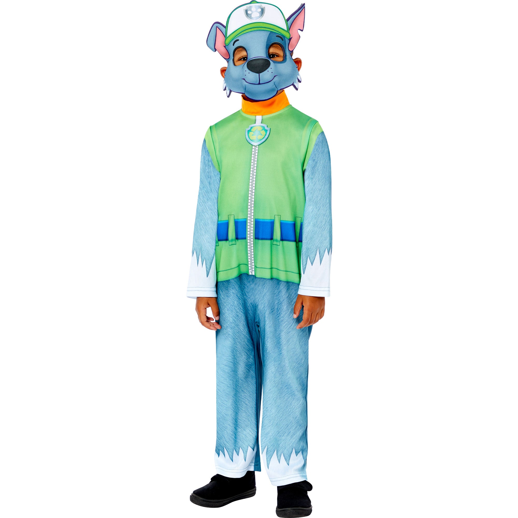 Costume Paw Patrol Rocky 4-6 Years Jumpsuit & Mask
