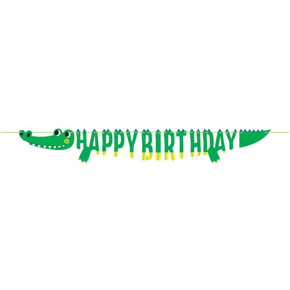 Alligator Party 46cm x 92cm Foil Balloon