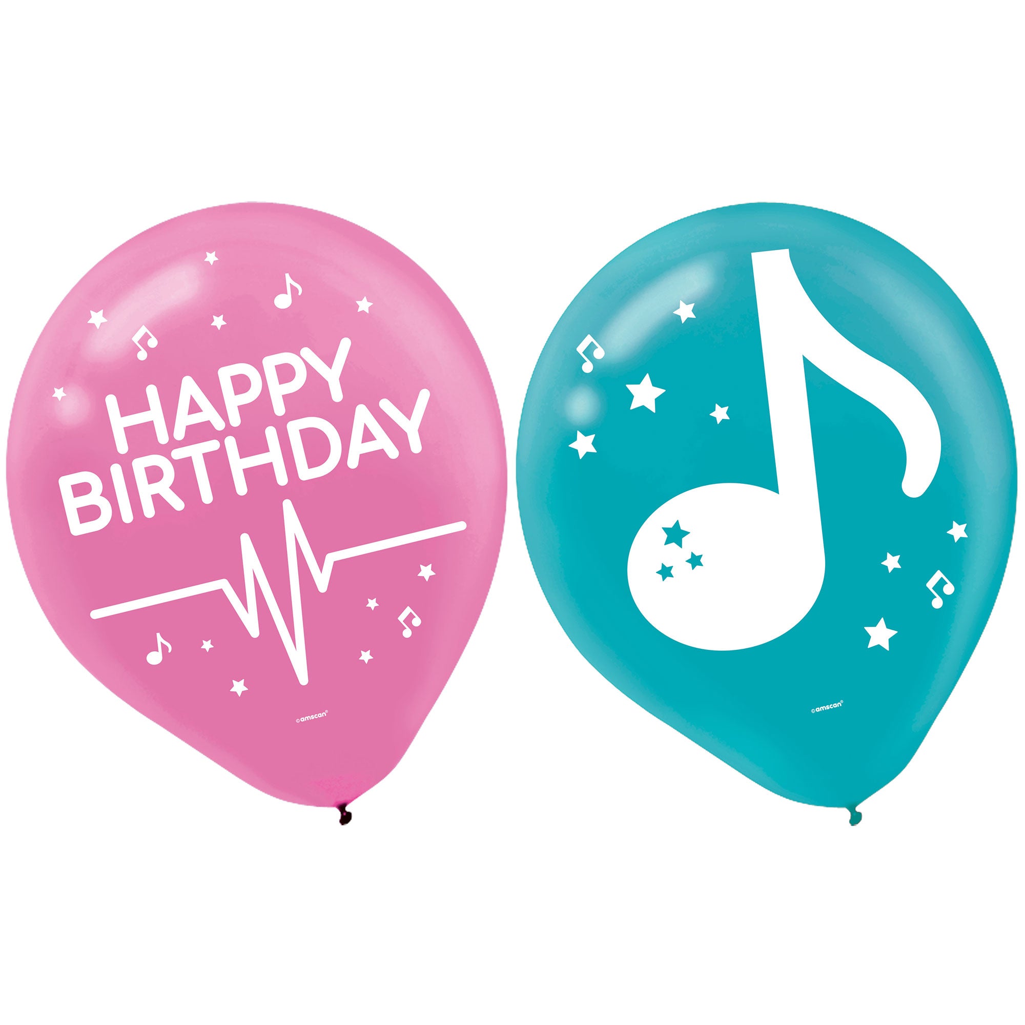 Girl-Chella Happy Birthday 30cm Latex Balloons Pk/6