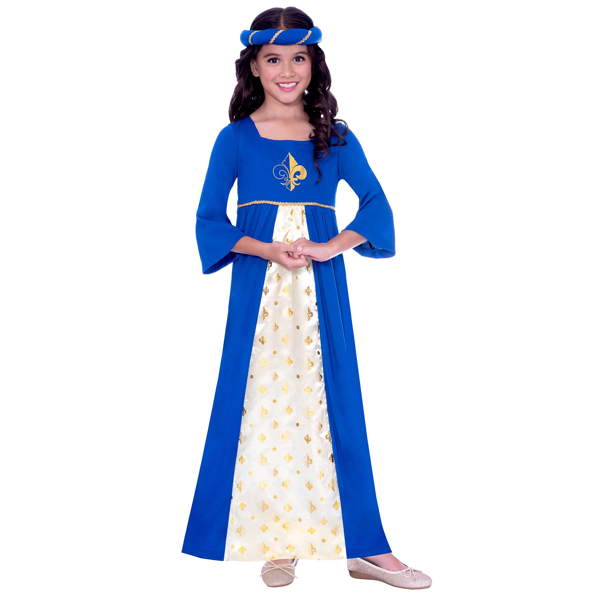 Costume Tudor Princess Blue Girls 10-12 Years