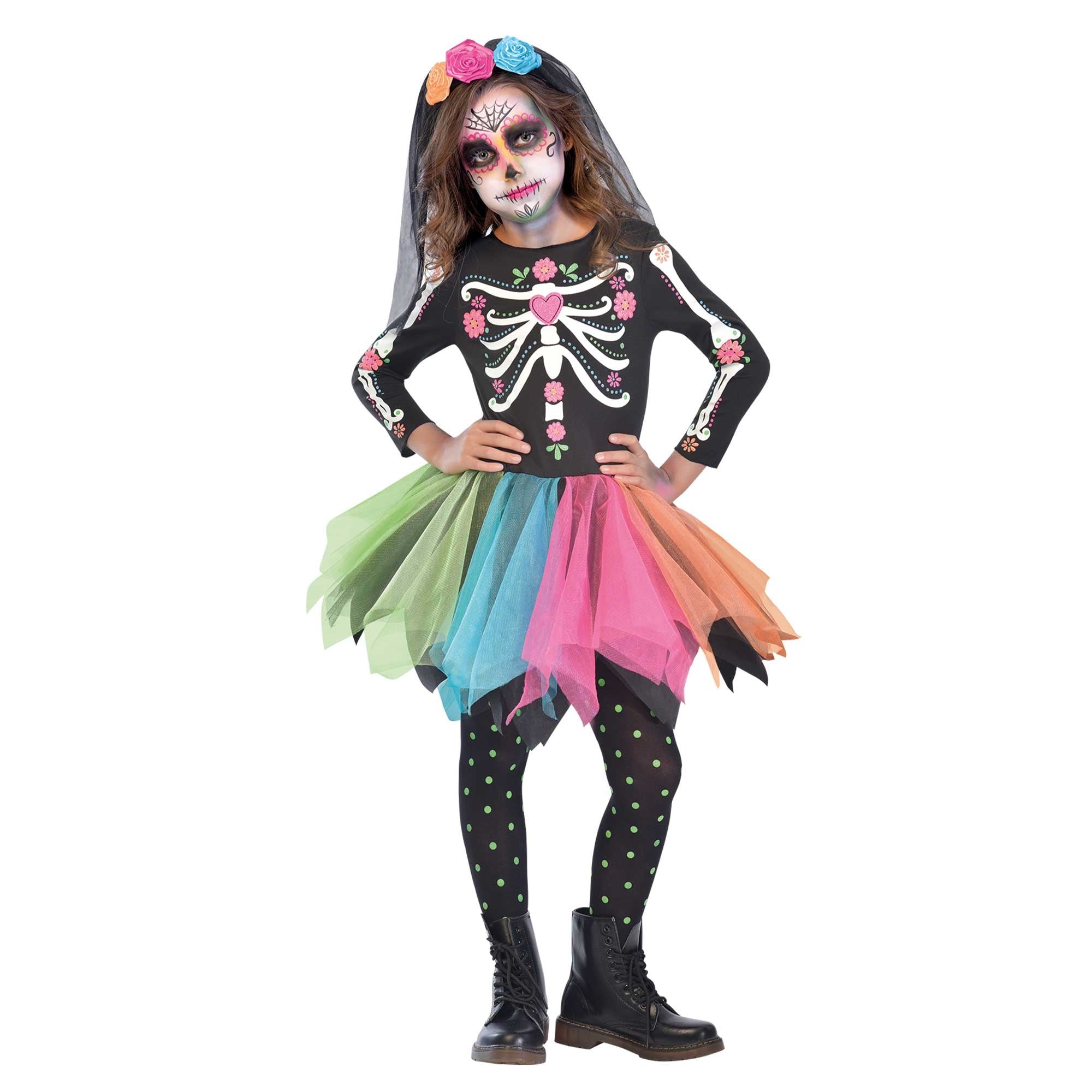 Costume Mexican Sugar Skull - Kids