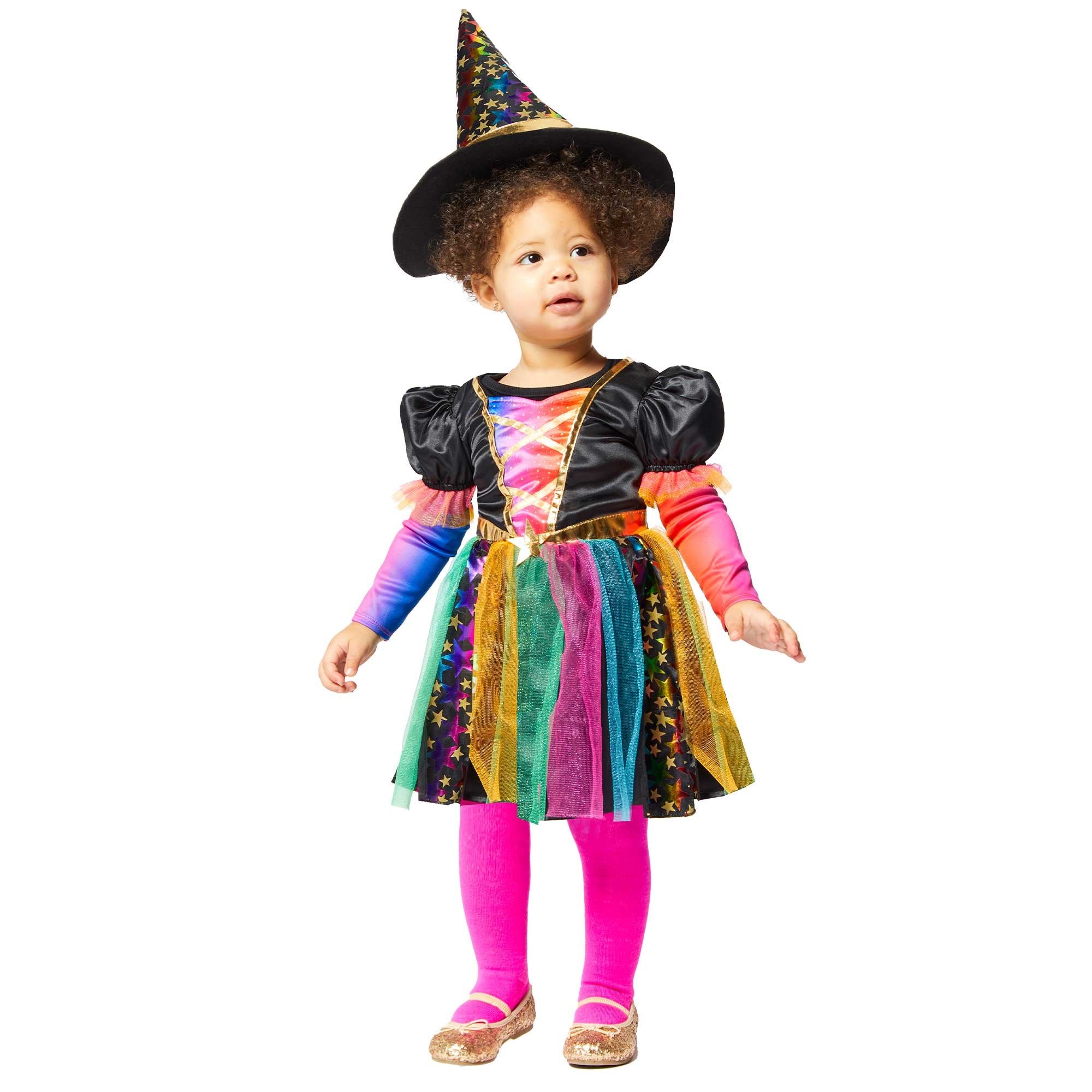 Costume Rainbow Witch Girls NEW DESIGN