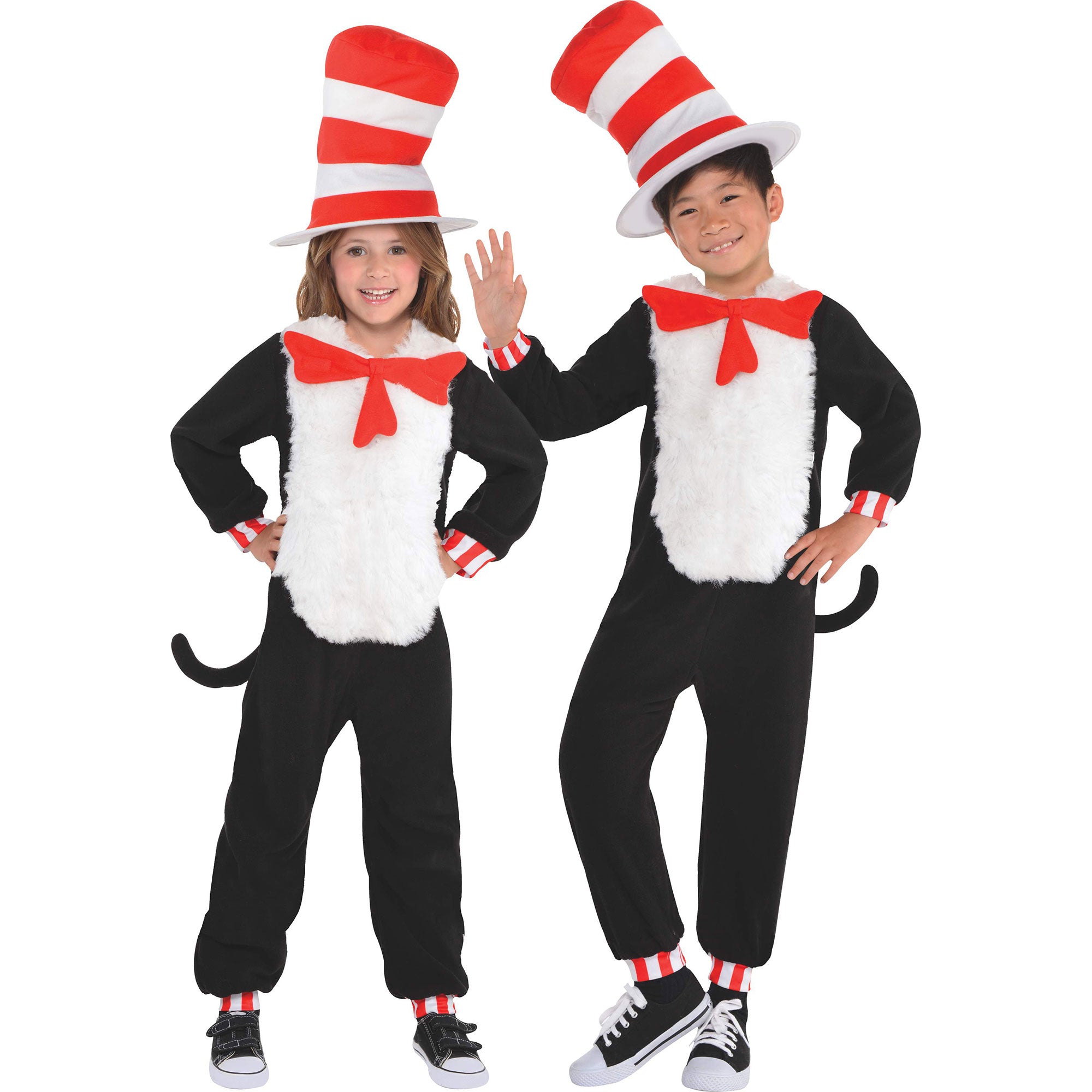 Cat in the Hat Jumpsuit Costume Set 4-6 Years