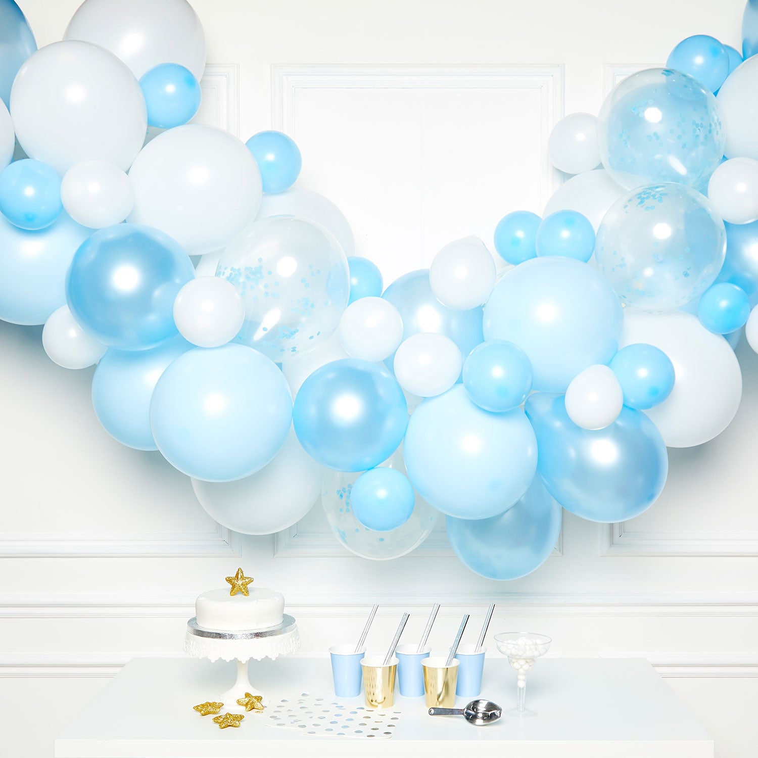 Balloon Garland Kit Blue with 70 Assorted Balloons