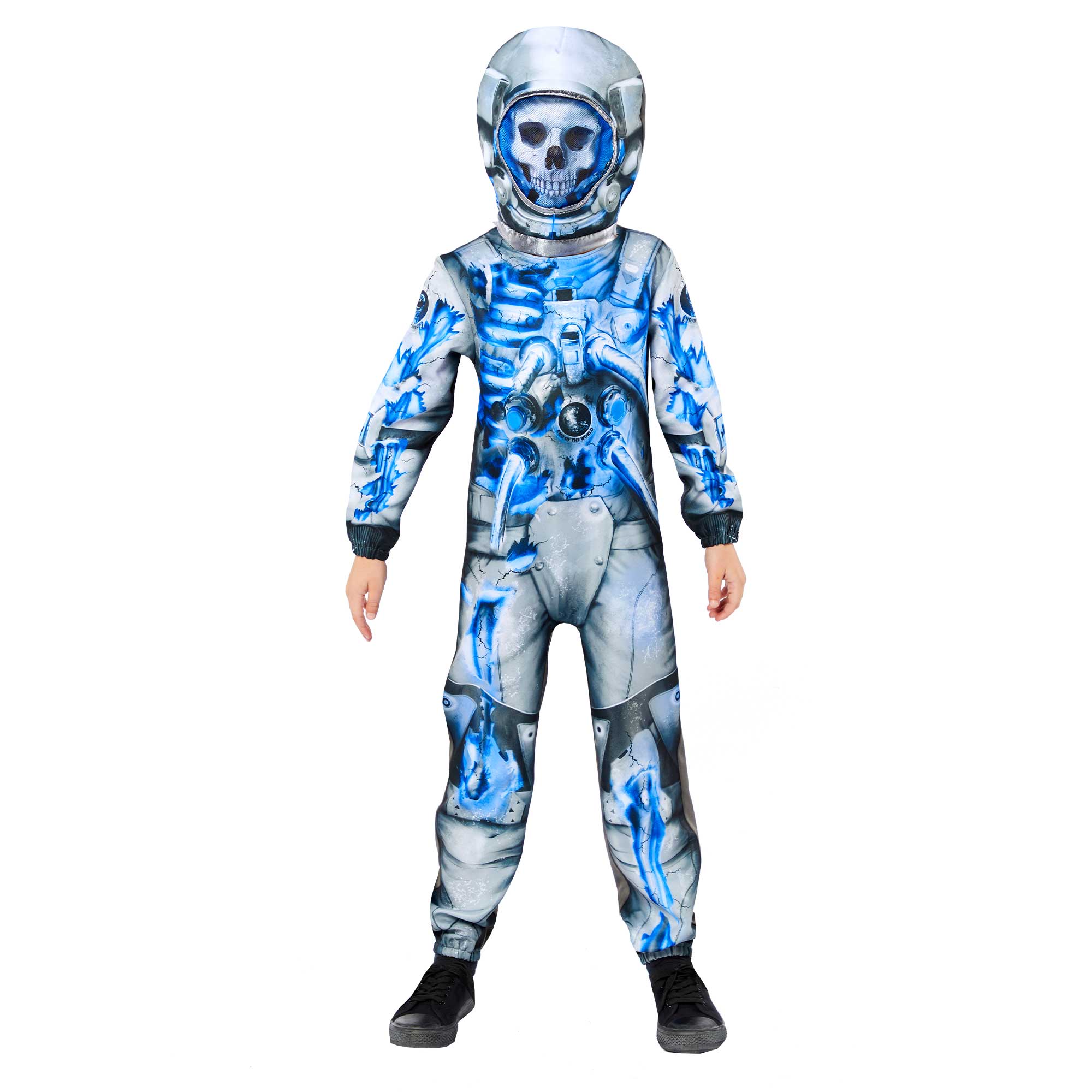Costume Astronaut Skeleton 10-12 Years Jumpsuit & Mask