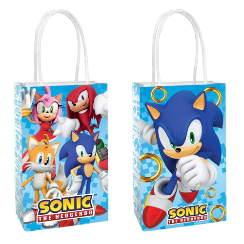 Sonic the Hedgehog Paper Kraft Bags Pk 8