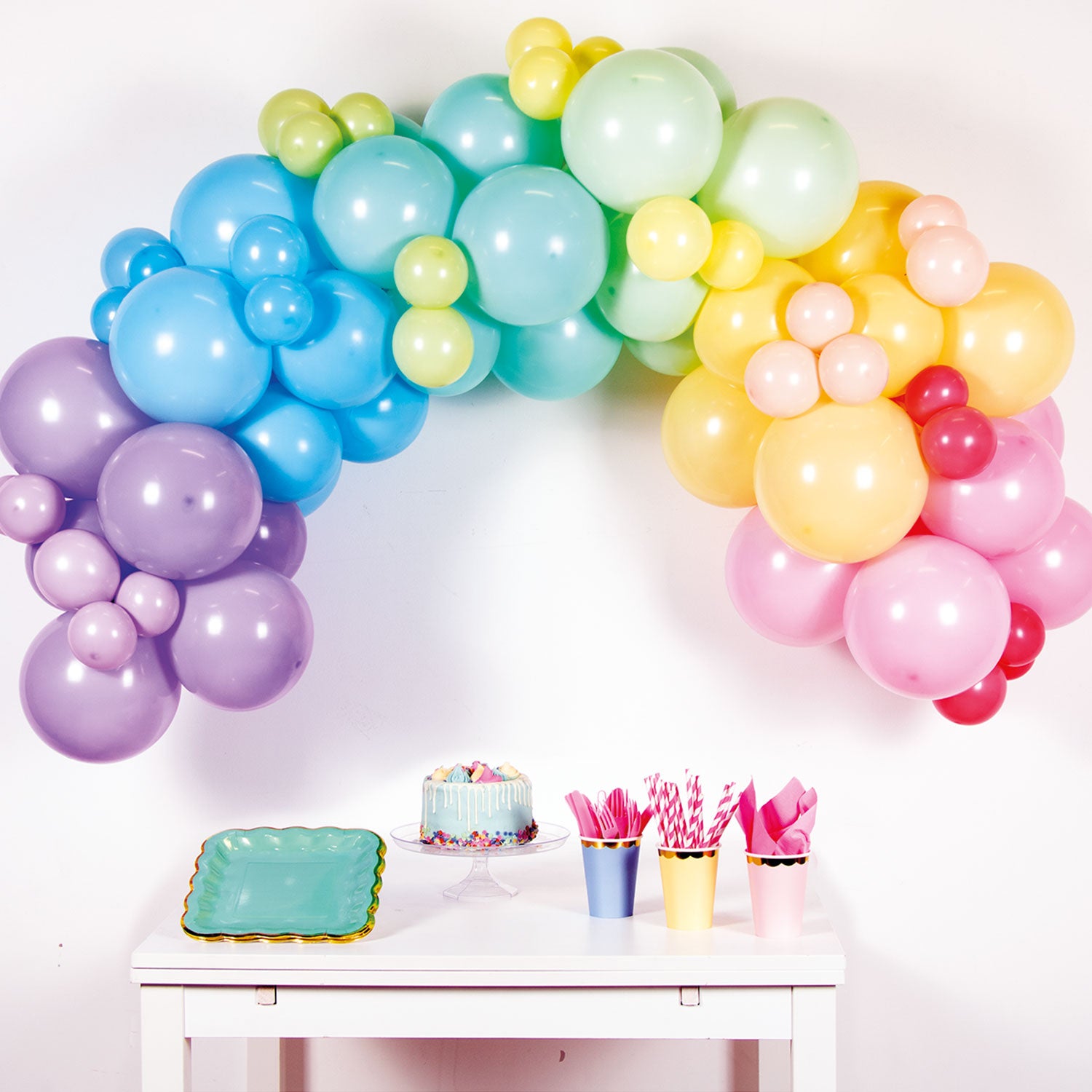 Balloon Garland Kit Primary Colours with 70 Assorted Balloons